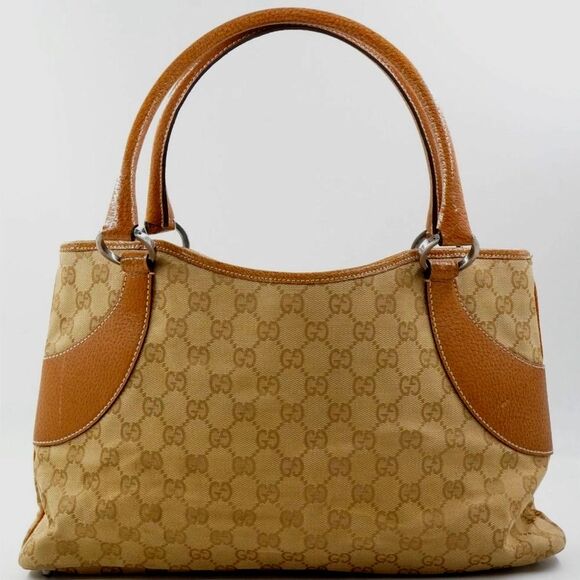 Gucci Vintage Gucci GG canvas Women Brown Tote Bags Pre Loved - Picture 13 of 14